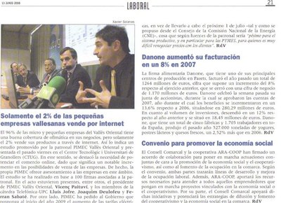 "Revista Vallès". Presentació TecnoPYME.cat a Granollers (06/06/2008)